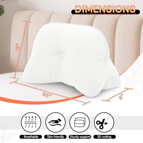 Lumbar Support Back Pillow for Office Chair, Couch, Sofa, Bed - Image 2