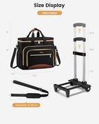 LOVEVOOK Rolling Teacher Bag, Laptop Tote with Detachable Dolly - Image 6