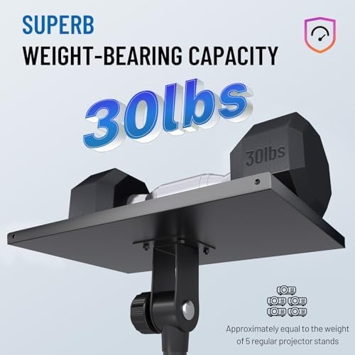 CAHAYA Projector Stand Adjustable Laptop Tripod Stand Portable with Casters - Image 6