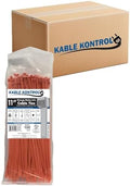 Kable Kontrol Cable Zip Ties, 11 Inch, 8500 Pcs, 50lbs Test, Orange by KABLEKONTROL%C2%AE