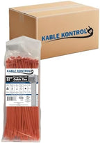 Kable Kontrol Cable Zip Ties, 11 Inch, 8500 Pcs, 50lbs Test, Orange by KABLEKONTROL%C2%AE