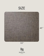 Baroyal Office Chair Mat for Hardwood Floor Under Desk Computer Rolling Chair Mat for Wood/Tile Floor Non-Slip Heavy Duty Desk Rug PVC Plastic Hard Floor Protector 45"x 53" (Dark Walnut) - Image 6