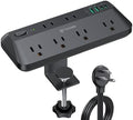 TROND 20W USB C Desk Clamp Power Strip Fit 1.97" Tabletop, ETL List, 10ft by TRONDOfficial