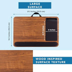 LAPGEAR Home Office Pro Lap Desk – Espresso Woodgrain, Fits 15.6” Laptops - Image 5