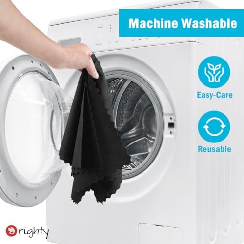 Orighty Microfiber Cleaning Cloth Bulk, 150 Pack Shop Towels 12x12in, Black - Image 6