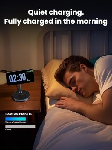 UGREEN MagFlow 2-in-1 MagSafe Compatible Wireless Charging Stand - Image 4