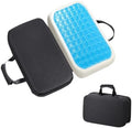 Cooling Gel Memory Foam Travel Stadium Airplane Seat Cushion （16"x14"x1.8"） by SCOMEE