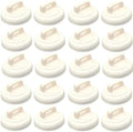 Magnetic Cable Zip Tie Mounts Clips Multipurpose Zip Ties Mount Base Holder Wire Cable Holder Mount Wire Clips Management for Home Office Marine Electrical Wiring (White, 20 Piece) by CNHABAGUOrganizeItAll