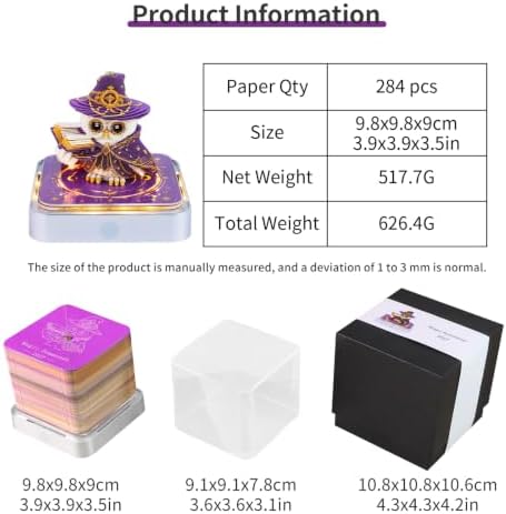 3D Time Piece Calendar, 2027 Desk Calendar With LED Light, 3d Tree Memo Pad Creative Desk Calendar, Christmas Gift for Colleague Friend, Desktop Decoration (SUMMONER) - Image 2