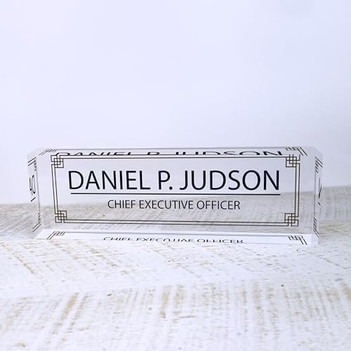 Custom Acrylic Name Plate Personalize Desk Plaque for Office Hospital Teacher Decoration Display - Image 3