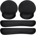 Yunsailing 8 Pcs Ergonomic Mouse Pad and Keyboard with Wrist Support Set by Yunsailing