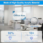 EHWINE 20 Pack 6x4 Wall Mount Acrylic Sign Holder, Horizontal Wall Signs Photo Menu Flyer Display Holders, Plastic Clear Acrylic Frames for Office Home Hotel Business Store (with Adhesive Tape) - Image 7