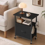 HOOBRO Printer Stand with File Drawer, 2 Tier Under Desk Printer Table - Image 4