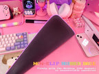 JMIYAV Pink RGB Gaming Mouse Pad 31.5x12 Inch PC XL Large Extended Glowing Led Light Up Desk Pad Non-Slip Rubber Base Computer Cute Mousepad Mat Desk Accessories Gaming Setup 51-2 - Image 4