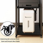 Natwind 3-Tier Tall Printer Stand,Shredder Stand Computer Host Holde,Black - Image 5