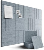 Fluxynara 48" x 36" Large Felt Bulletin Board，Slate Gray by FLUXYNARA