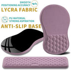 Hokafenle 2 in 1 Ergonomic Mouse Pad Wrist Support & Wrist Rest for Computer Keyboard Set, with Relieve Carpal Tunnel Pain Massage Bulge and Full Memory Gel Design (2In1 Set, Purple) - Image 6