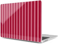 MEEgoodo for M5/M4/M3/M2 MacBook Air 15 inch Case 2026 2025 2024 2023, Case Fit Model (A3448/A3241/A3114/A2941) for MacBook Air 15.3 inch, Red&Pink Stripe by MEEgoodo
