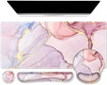 iCasso Glitter Marble Computer Mat 35.4"x15.7", Table Mat for Gaming by iCasso