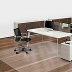 SALLOUS Chair Mat for Hard Floors, 60" x 75" Office Chair Mat for Hard Surface, Vinyl Floor Mat for Gaming Chairs, Multi-Purpose Floor Protector Desk Mat for Home Office (Clear) by SALLOUS