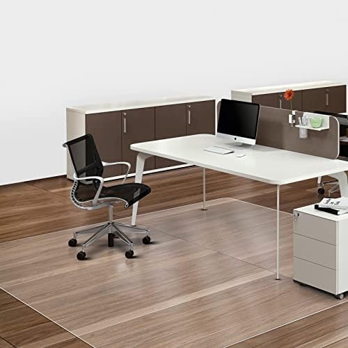 SALLOUS Chair Mat for Hard Floors, 60" x 75" Office Chair Mat for Hard Surface, Vinyl Floor Mat for Gaming Chairs, Multi-Purpose Floor Protector Desk Mat for Home Office (Clear) by SALLOUS