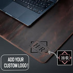 Custom Leather Desk Mat – Personalized Office Desk Pad, Engraved Mouse Pad, Handmade Grain Leather Mat, Logo Gift for Men, Christmas Gift (Light Brown, Large: 36x24) - Image 6
