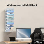 14-Tier Wall File Organizer and Hanging File Organizer, White - Image 6