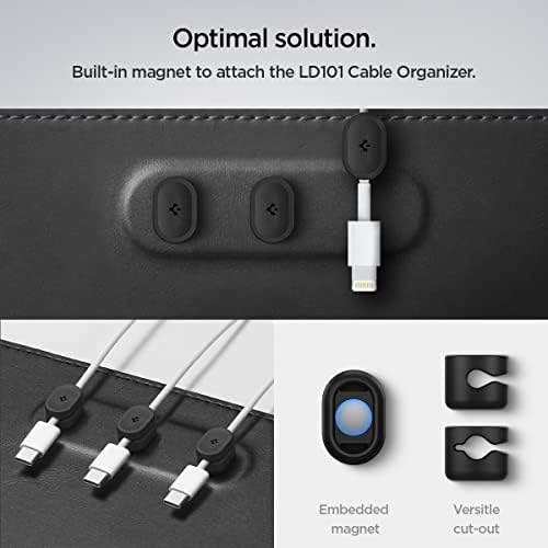 Spigen PU Leather Desk Pad with Built-in Cable Magnets 35.4"x15.7" - Image 4