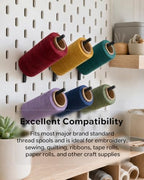40 Pcs Black Angled Spool Hooks for IKEA SKADIS, Thread Spool Holder - Image 3