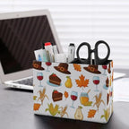 Supply Organizer Cowboy Hat Honey Corn Strawberry Pears Cake Wheat Multi‑Compartment Compact Baskets,Art‑Craft with Standard Desk‑Size - Image 3