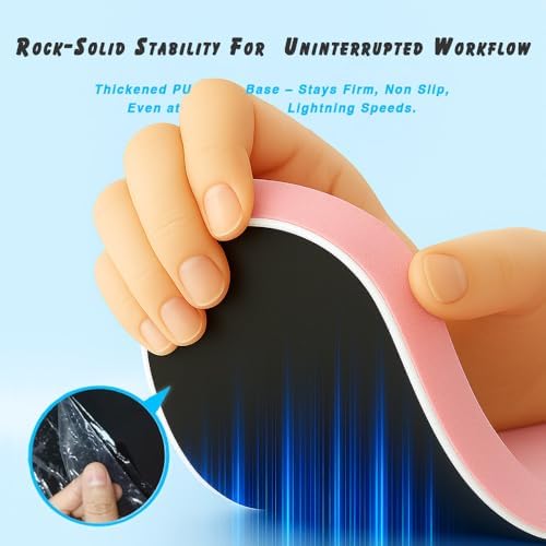 ErgoComfort Gel Wrist Rest Mouse Pad-Ergonomic Office Mousepad with Wrist Support-Non-Slip, Design Desk Accessories Mat for Home&Game Decor (09PinkSerenity Set) - Image 5