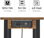 TUTOTAK Printer Stand, 3 Tier Rolling Printer Cart with Charging Station - Image 4