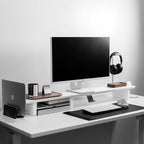Raico Headphone Stand with Catchall Tray Base Premium Showpiece Headset Holder with Storage Solid Wood (Walnut) - Image 4