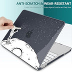 DONGKE Compatible with MacBook Neo 13 Inch Case 2026 A3404 A18 Pro chip & Touch ID, Plastic Hard Shell with Keyboard Cover, Screen Protector & Dust Plugs, Astronaut - Image 6