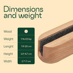 Laptop Stand Vertical Laptop Holder for Desk - All MacBook Vertical Stand up to 0.7'' Thick - Handmade MacBook Holder of Natural Wood (Single Oak) - Image 2