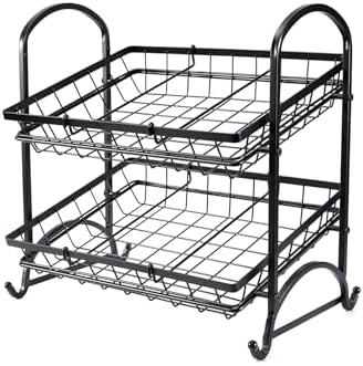 Stackable Candy Display Rack|Stackable Candy Organizer|Multi-Function Snack Rack&Shelf for Chips |Perfect Display Solution for Stores (Black, Medium) - Image 2