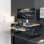 VIVO Real Bamboo 42 in Standing Desk Converter, DESK-V000VLO - Image 6