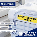 Brady Authentic (M5C-1500-595-GN-WT) All-Weather Permanent Adhesive Vinyl Labels 1.5 in W x 25ft White on Green. for use with BMP51, M510, and M511 Label Printers. - Image 3