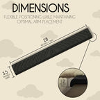 Desk Edge Cushion, Extra Long 28 Inch Arm Rest Pad for Desk, Memory Foam - Image 2