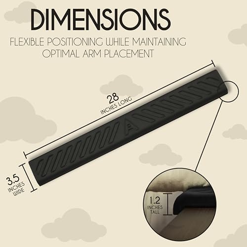 Desk Edge Cushion, Extra Long 28 Inch Arm Rest Pad for Desk, Memory Foam - Image 2