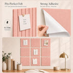 Stripe Felt Bulletin Board Tiles, Cork Board Alternative 48 x 36 in - Image 3