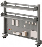 Desk Hutch Shelf with Pegboard for Dorm Office,Desktop Storage Organizer by Unknown