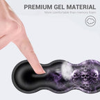 Desk Mat, Mouse Pad with Wrist Rest, 4-in-1 Large Mouse Pads for Desk, Ergonomic Mouse Pad and Keyboard Wrist Rest Gaming Keyboard Mat for Office,Skull Purple Smoke - Image 2