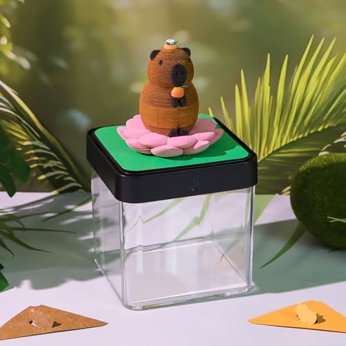 3D Calendar 2027, Time Piece Calendar 2027, 3D Tear-Off Art Desk Calendar W LED Lights, Creative 3D Memo Pad Paper Art Tree House DIY Paper Carving. - Image 2