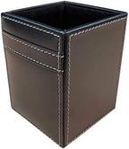 Dacasso Rustic Black Leather Pencil Cup - Image 2