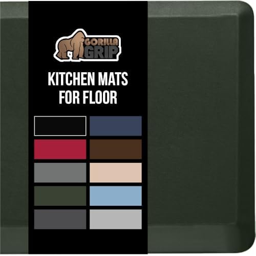 GORILLA GRIP Cushioned Antifatigue Kitchen Mat for Floor, 24x17, Green by GorillaGrip