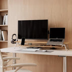Fenge 42.5-Inch Monitor Stand Riser with Laptop, Phone & Headphone Holders - Image 5