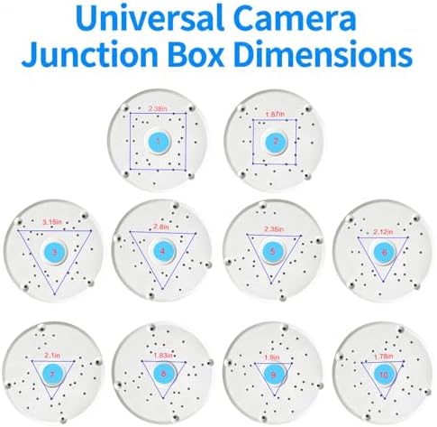 Universial ABS Security Camera Junction Box (8 Pack) - Image 2