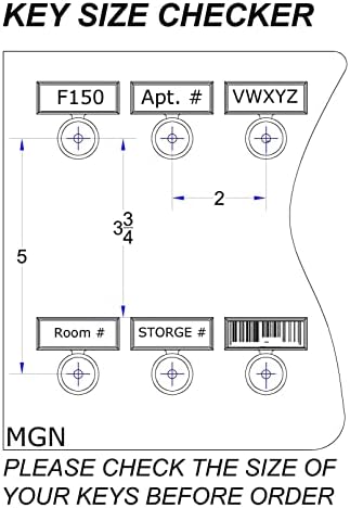 Wall Mounted Key Holder 21MGN – Melamine Wood & 21 Metal Key Hooks, for Home & Office, Includes 21 Sets of Tag & Ring. - Image 3