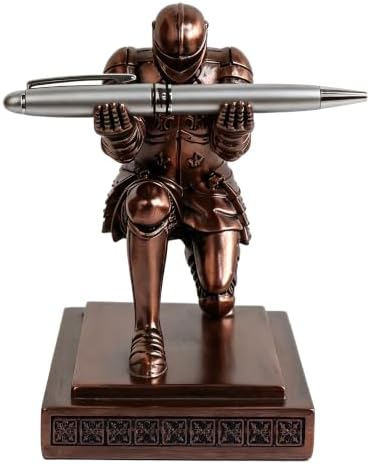 Soldier Executive Knight Pen Holder Personalized Desk Organizers Copper - Image 5